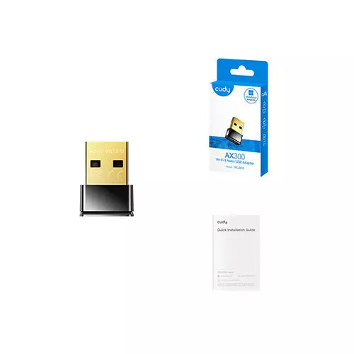 CUDY WU300 300Mbps Wi-Fi 6 Single Band USB Adapter