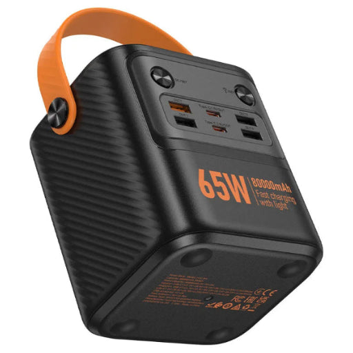 J152 Pro 80000mAh Power Bank | 65W PD Fast Charging | LED Lamp